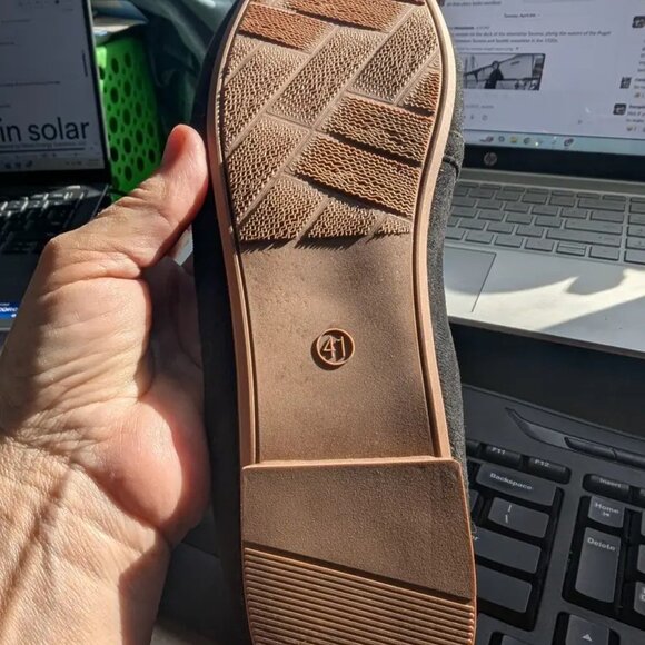 NWOB | Driving Moccasins / Ballerina Flats | Black  Vegan  8.5 - Picture 4 of 4